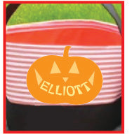 Load image into Gallery viewer, BUCKET HALLOWEEN TOTE BAG - PERSONALIZED!
